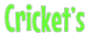 Image of the text Cricket's in funky text bubbles